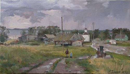 Painting Galimov Azat. Autumn weekdays. Solovki.