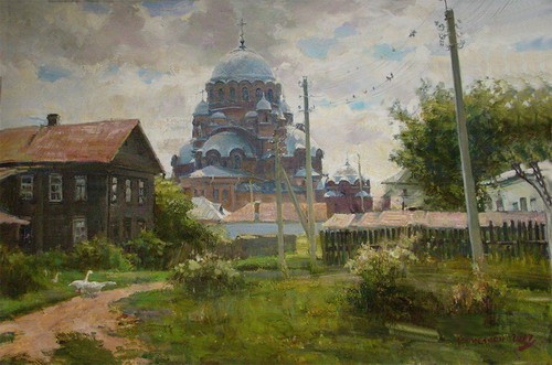 Painting Galimov Azat.Island Sviyazhsky.