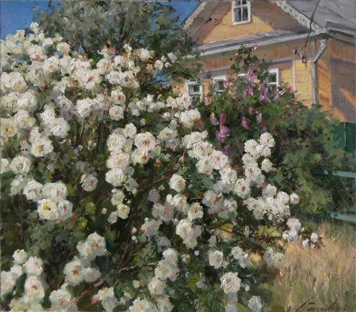 Painting Galimov Azat. Flowering. Kashin.