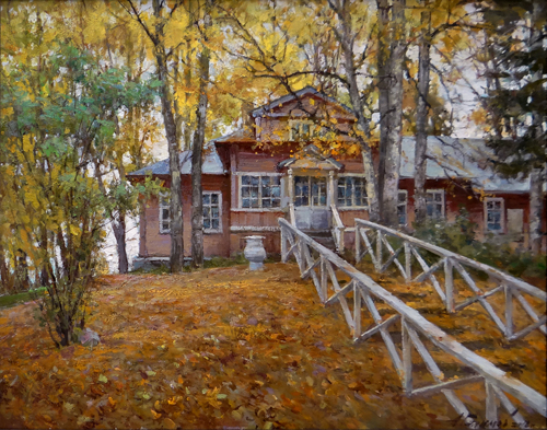 Painting Galimov Azat.Academic Dacha. Tver region.