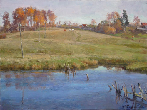 Painting Galimov Azat.Everything passes. Autumn motive.