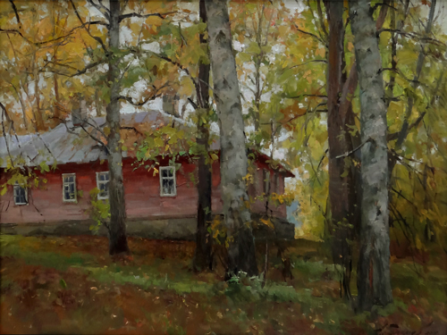 Painting Galimov Azat.Mushroom time. Academic Dacha.