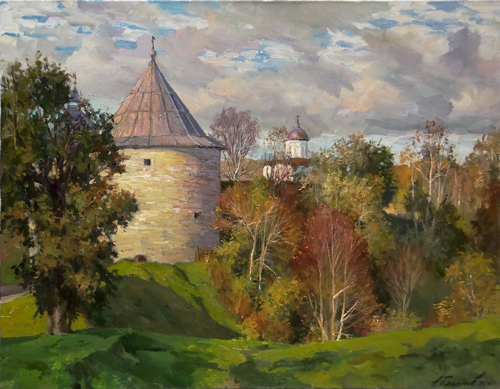 Painting Galimov Azat.Colors of autumn. Old Ladoga.